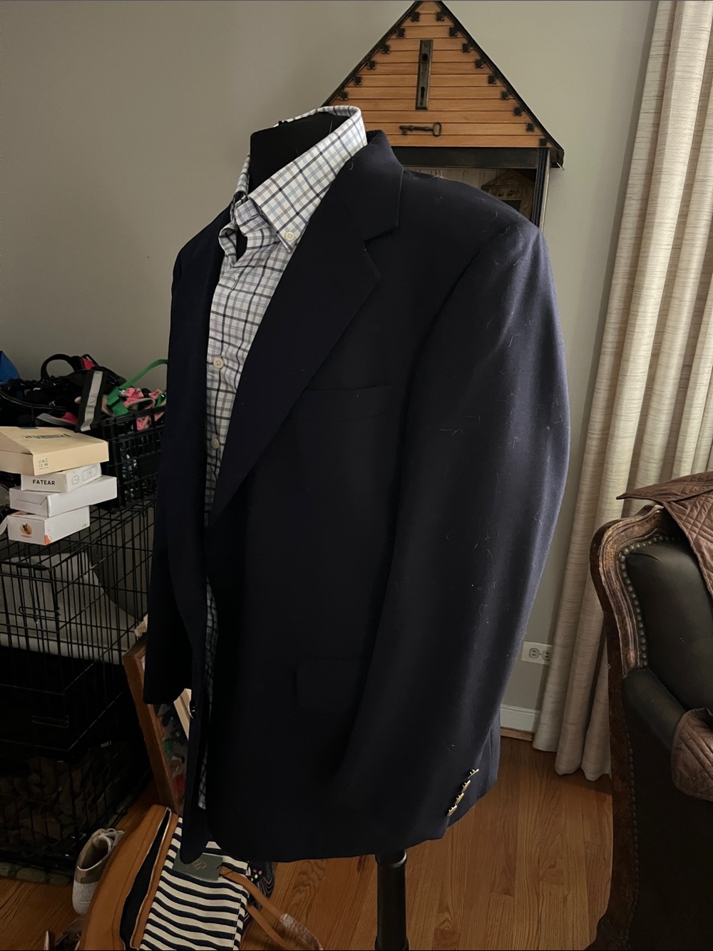 Men's Navy Blue Sport Coat Blazer